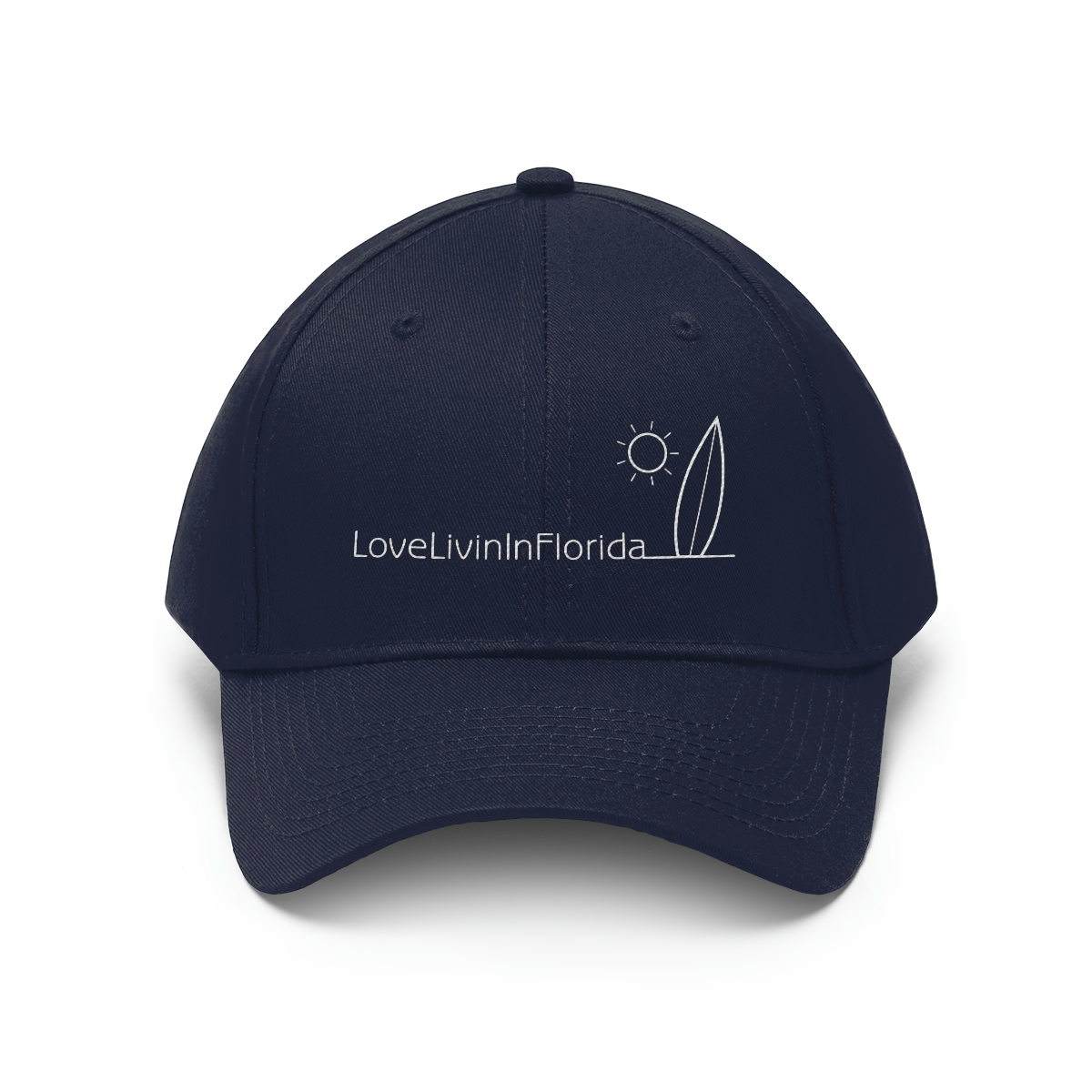 Unisex Twill Hat Love Livin In Florida Surfboard - Image 11