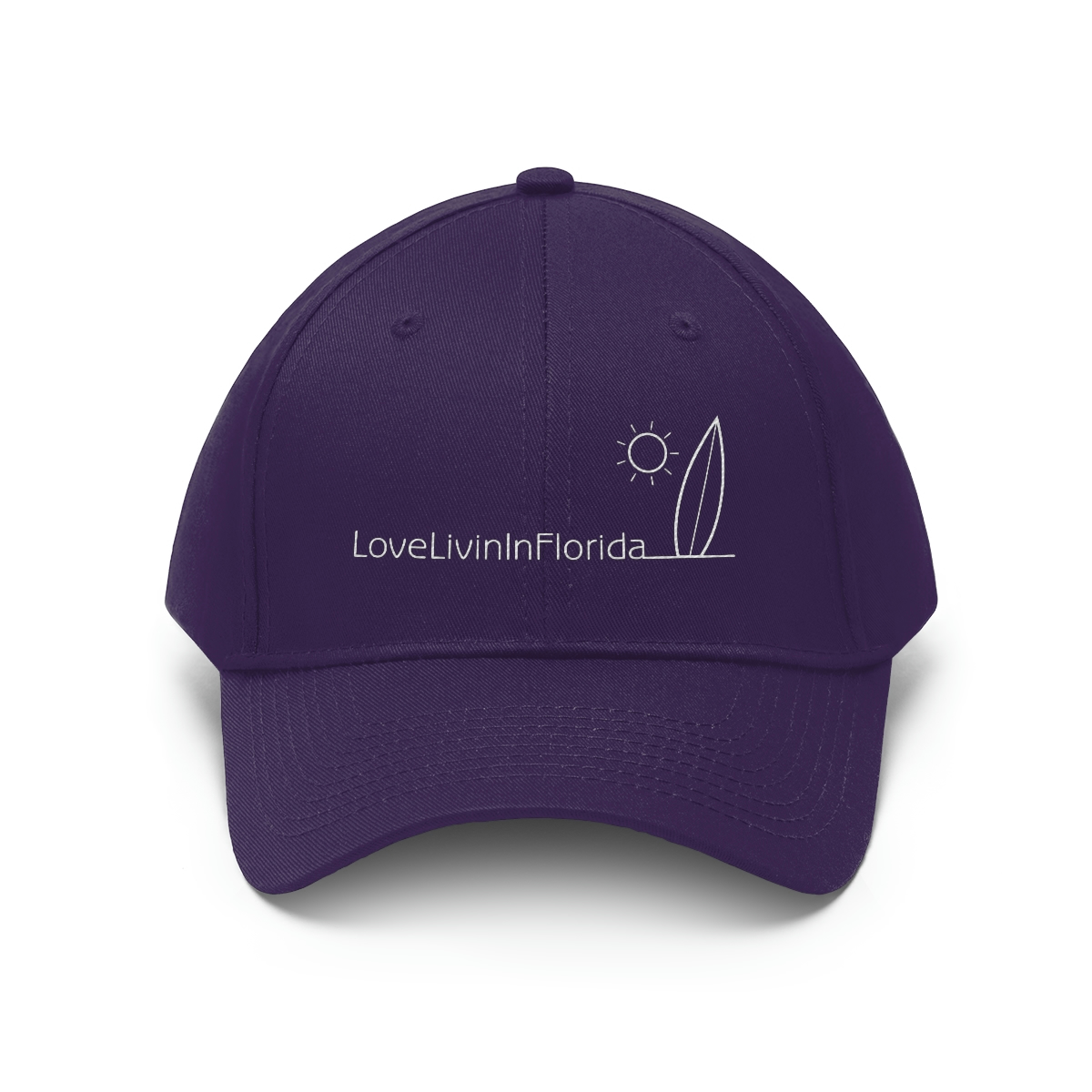 Unisex Twill Hat Love Livin In Florida Surfboard - Image 16