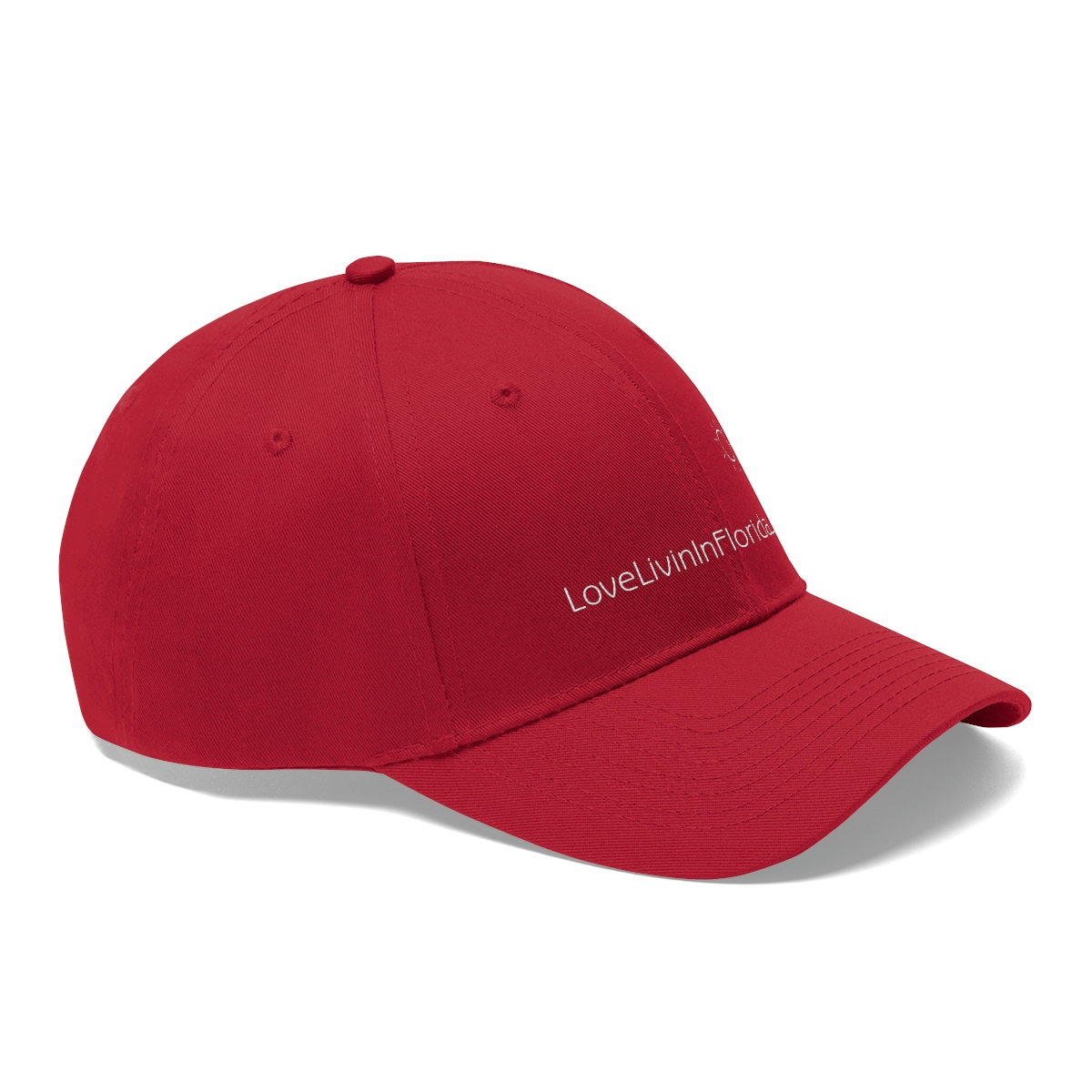 Unisex Twill Hat Love Livin In Florida Surfboard - Image 2
