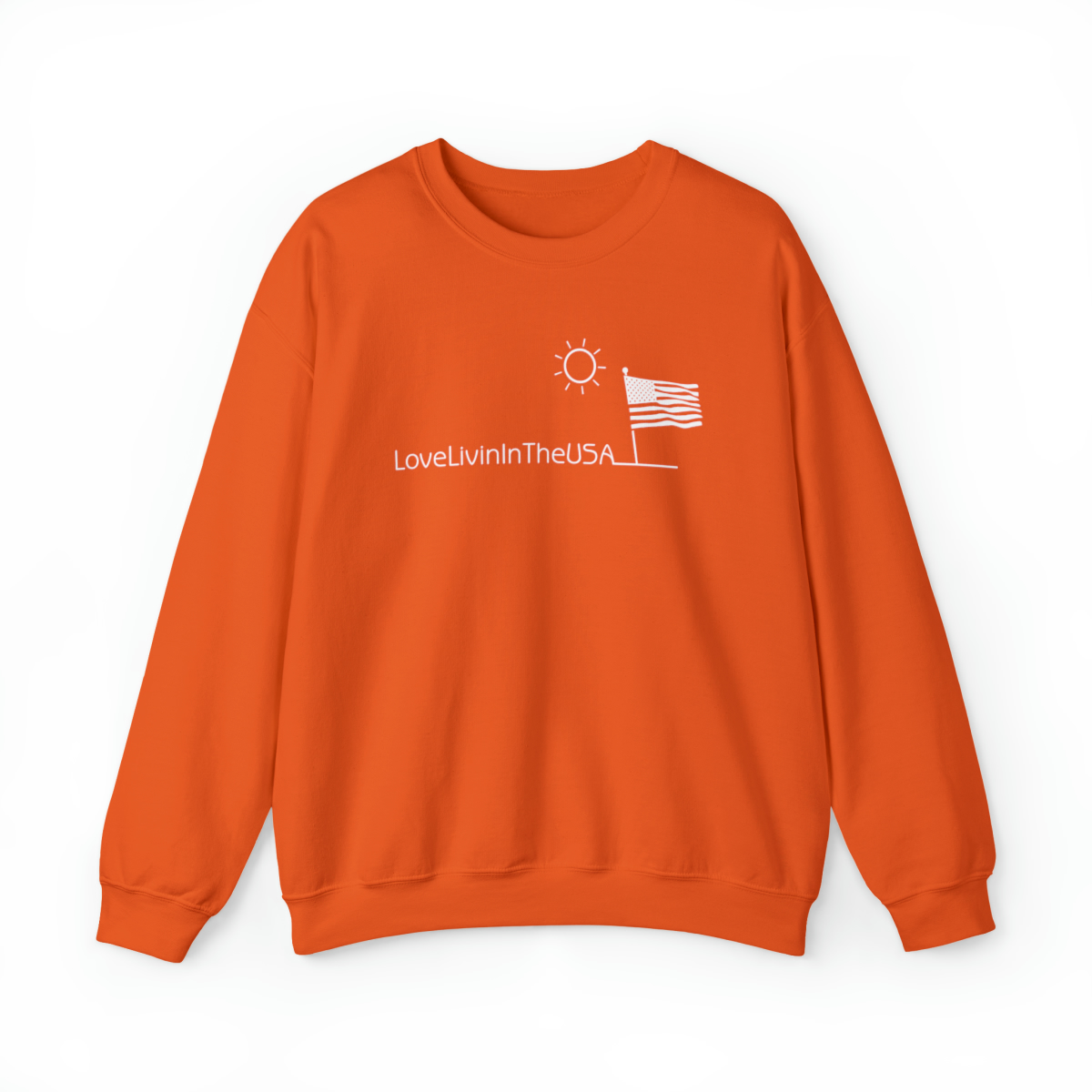 Unisex Heavy Blend Crewneck Sweatshirt Love Livin In The USA - Image 29