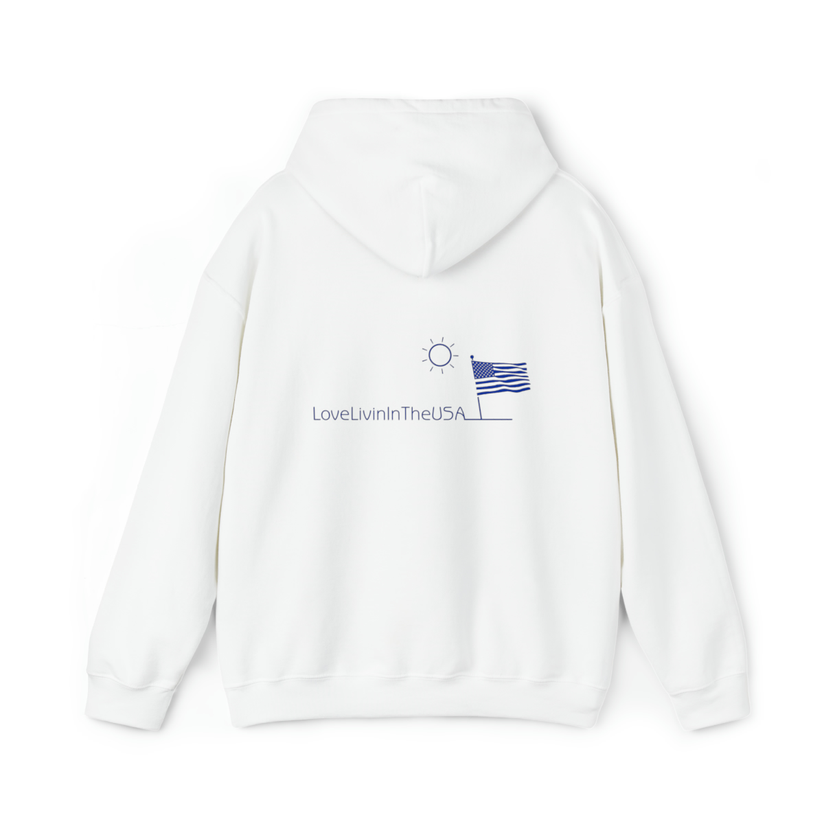 Unisex Heavy Blend Hooded Sweatshirt Love Livin In The USA - Image 11