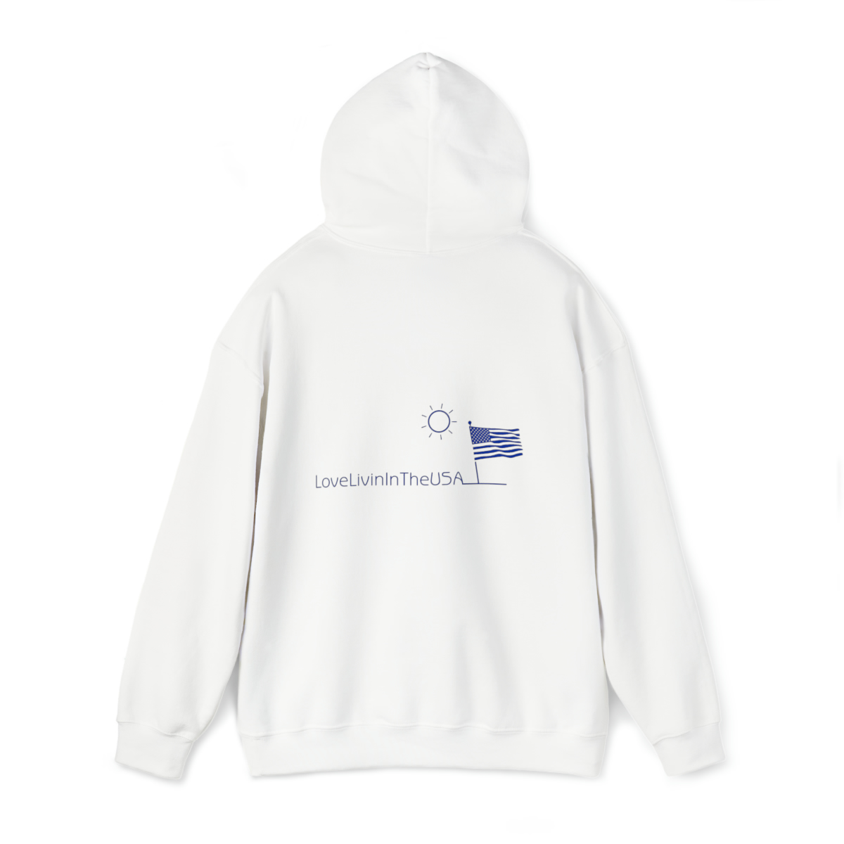 Unisex Heavy Blend Hooded Sweatshirt Love Livin In The USA - Image 12