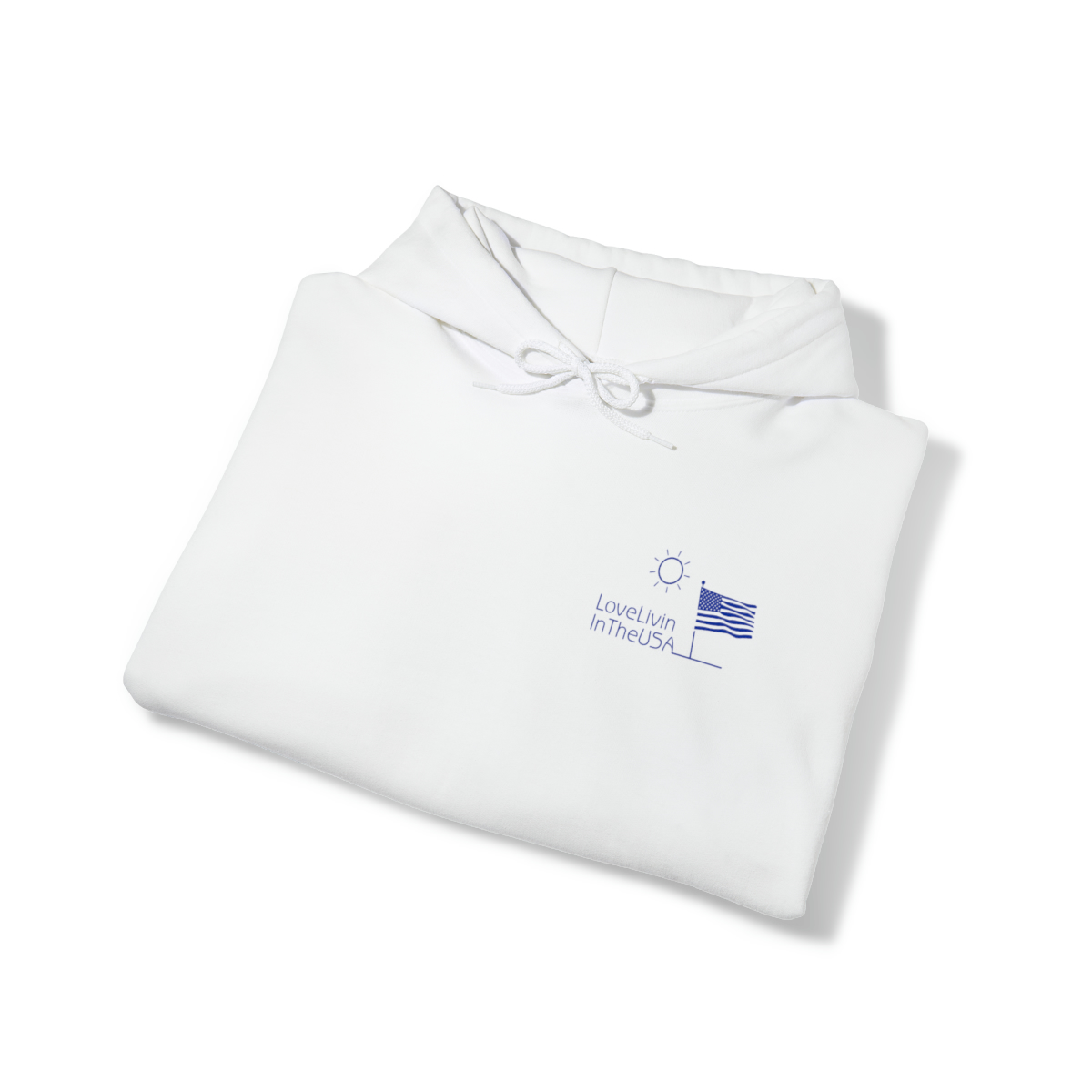 Unisex Heavy Blend Hooded Sweatshirt Love Livin In The USA - Image 13