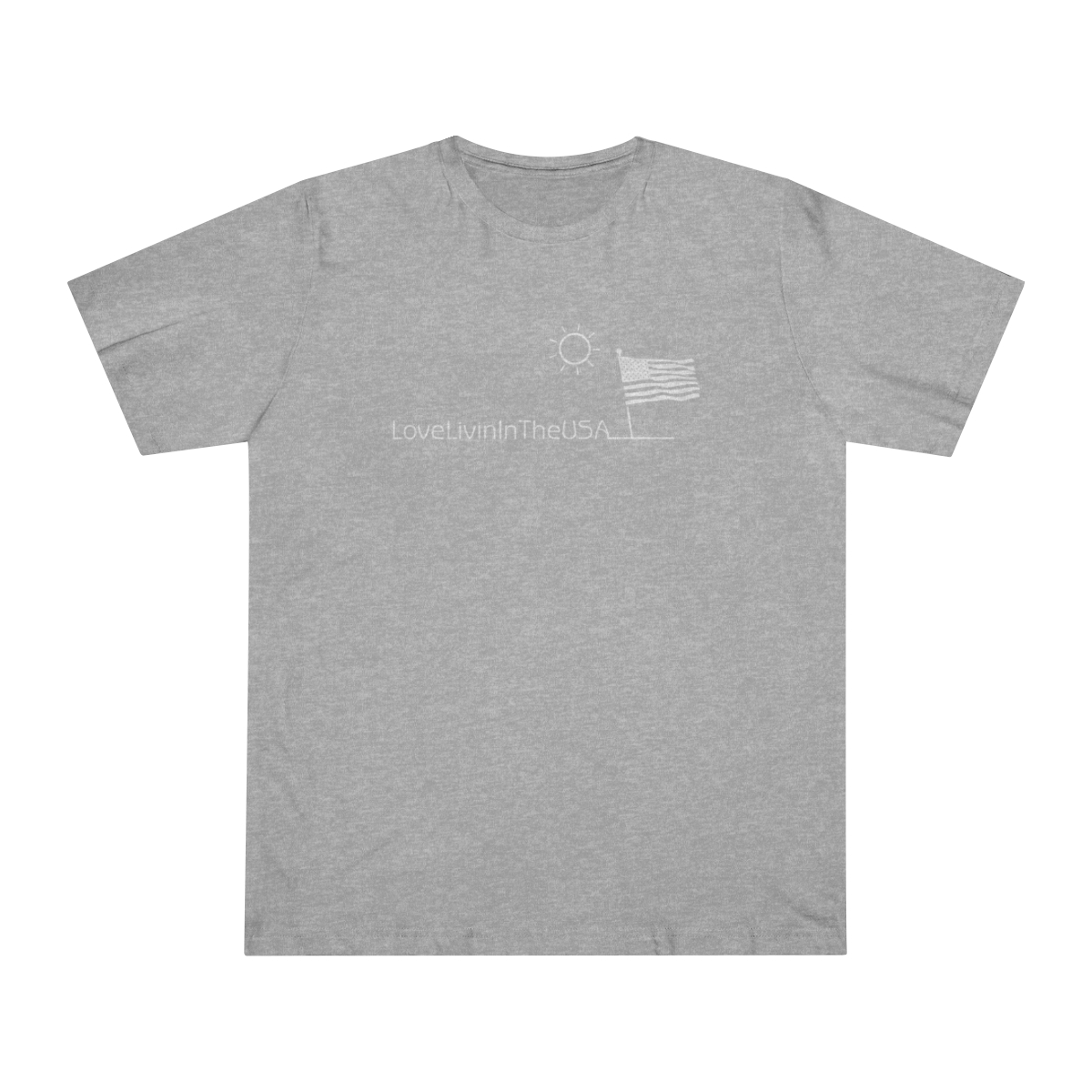 Unisex Deluxe T-shirt Love Livin In The USA - Image 13