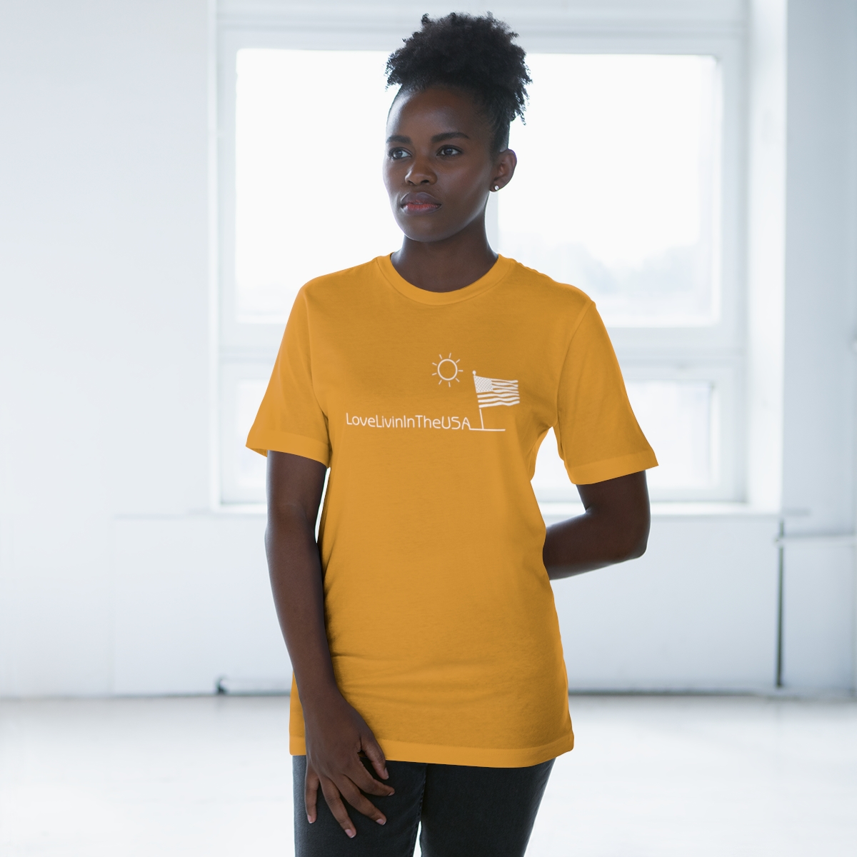 Unisex Deluxe T-shirt Love Livin In The USA - Image 30