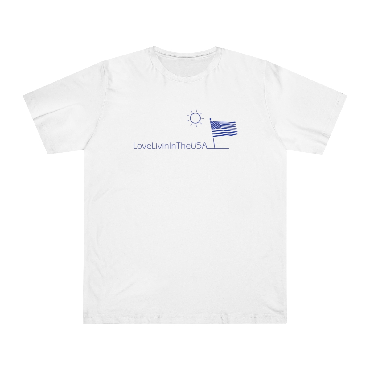 Unisex Deluxe T-shirt Love Livin In The USA - Image 7