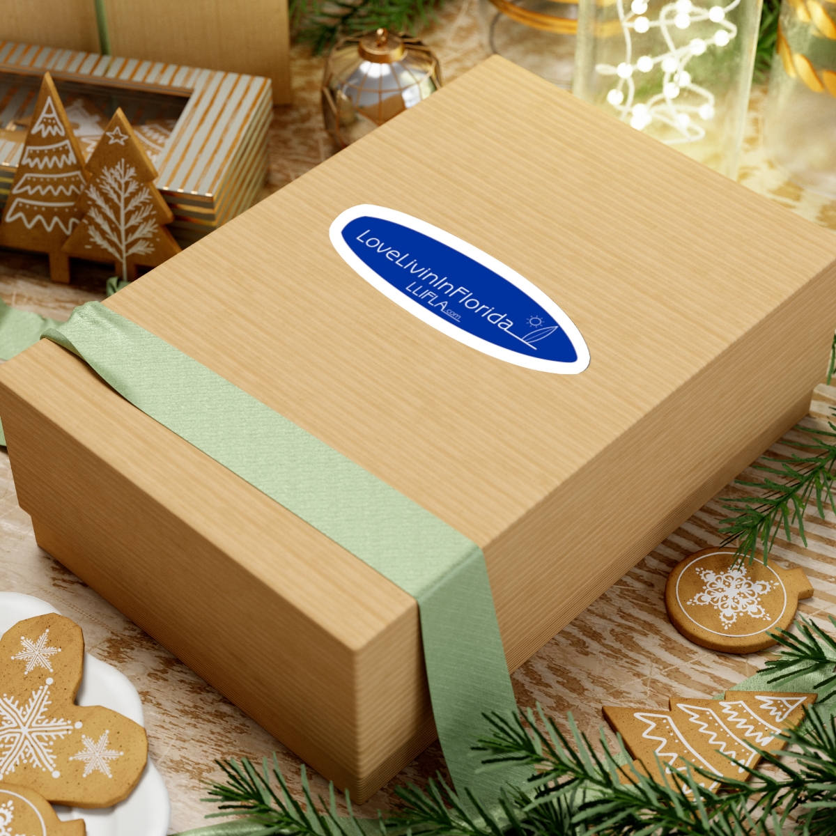 Surfboard Shaped Stickers Love Livin In Florida Surfboard - Image 12